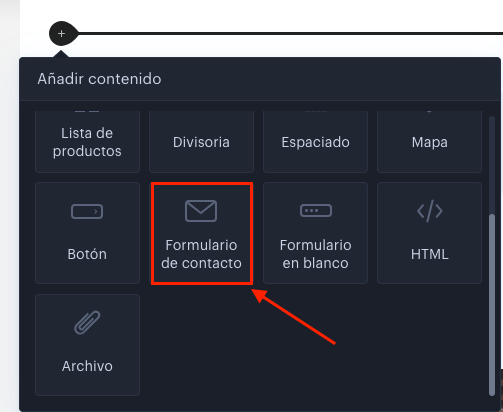 Formulario de contacto