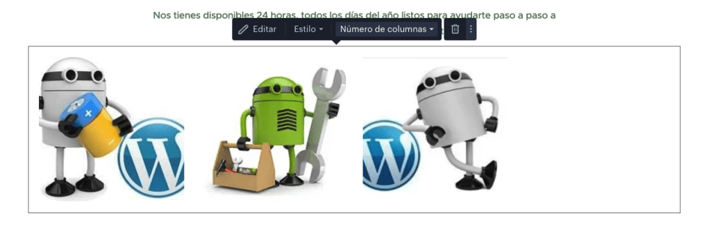 Modificar galeria