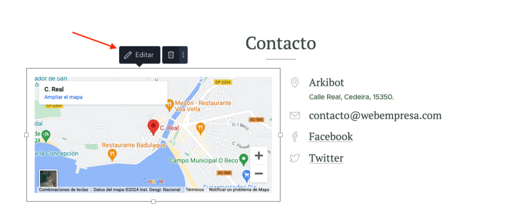 editar mapa