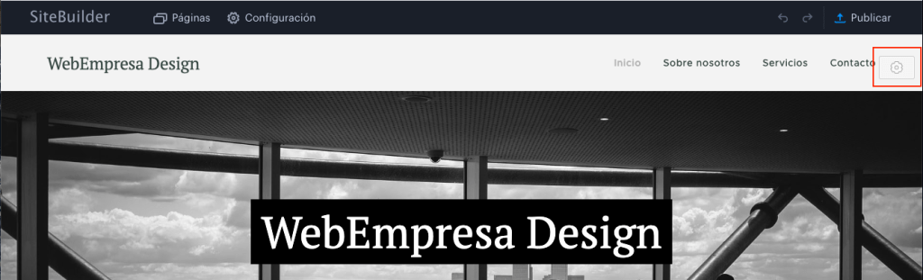 Edición de encabezado