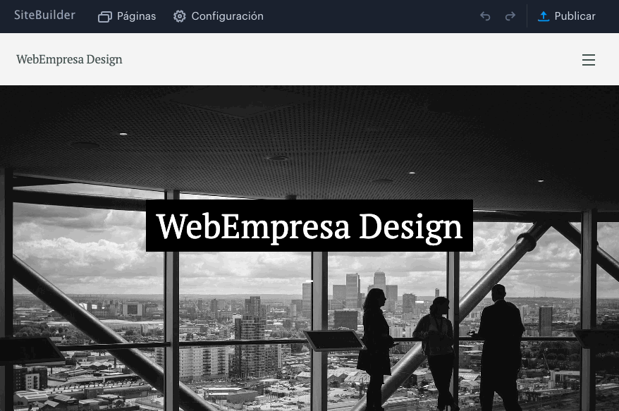 Publicar los cambios en una web