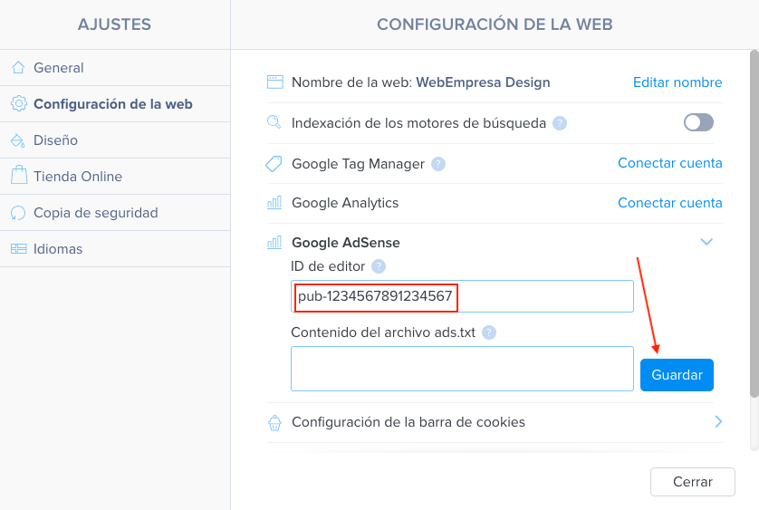 ID de AdSense ID de AdSense