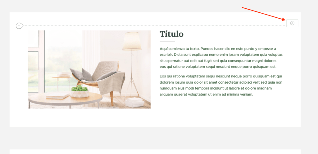 configurar seccion