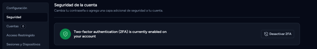 habilitado correctamente