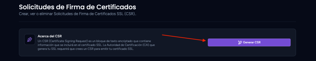 generar csr