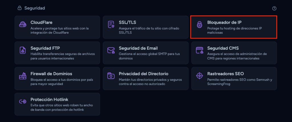 bloqueador IP