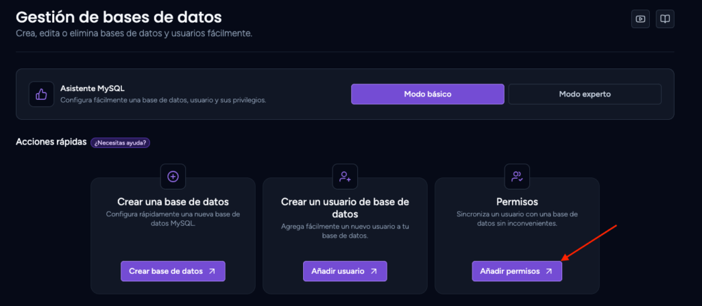 permisos bd permisos bd