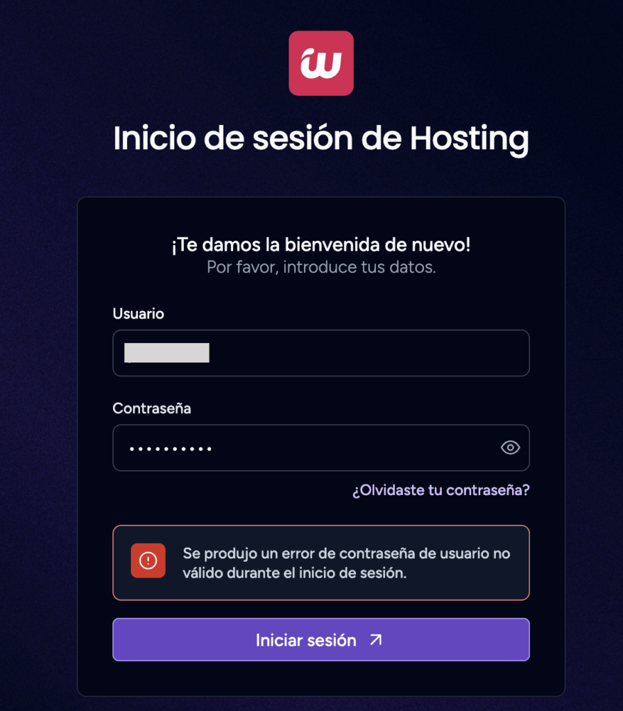datos no vlidos