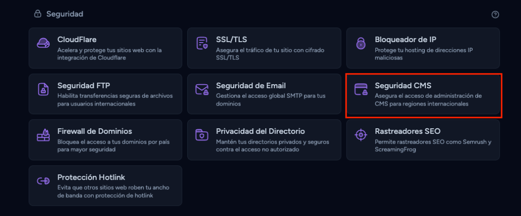 seguridad cms