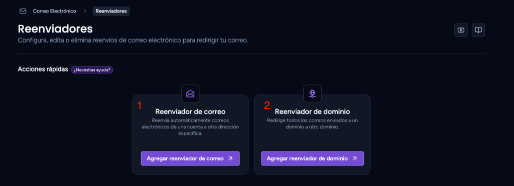 tipos reenviador