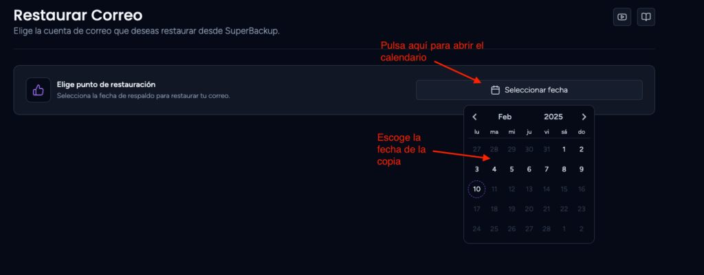 fecha correo