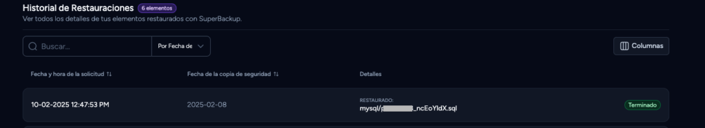 historico bd