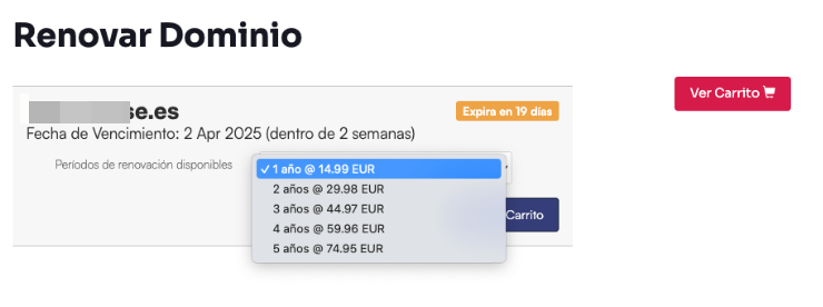 Tiempo a renovar el dominio Tiempo a renovar el dominio