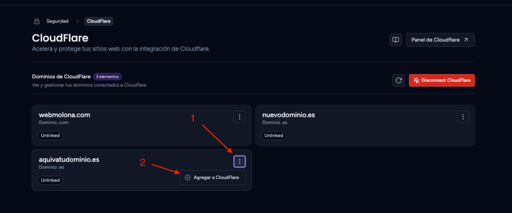 agregar dominio