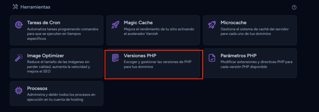 versiones php versiones PHP