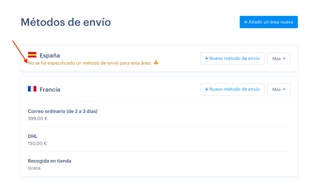 no hay metodos especificados