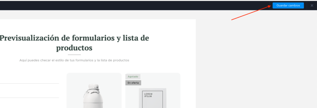 guardar cambios guardar cambios