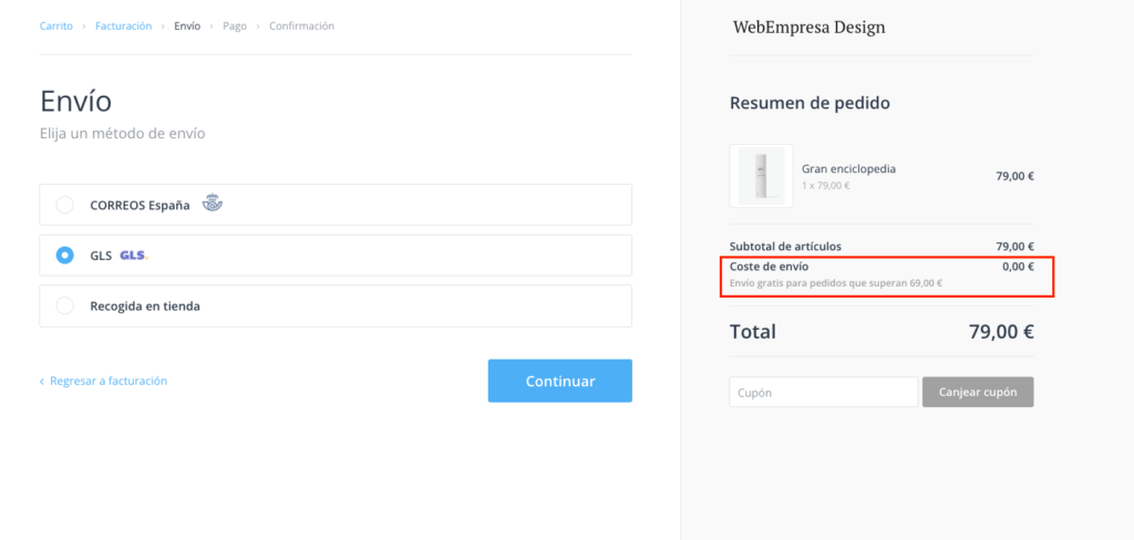 coste de envío gratis coste envio gratis