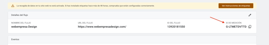 id de medición