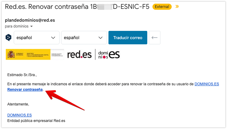 Renovar Contraseña