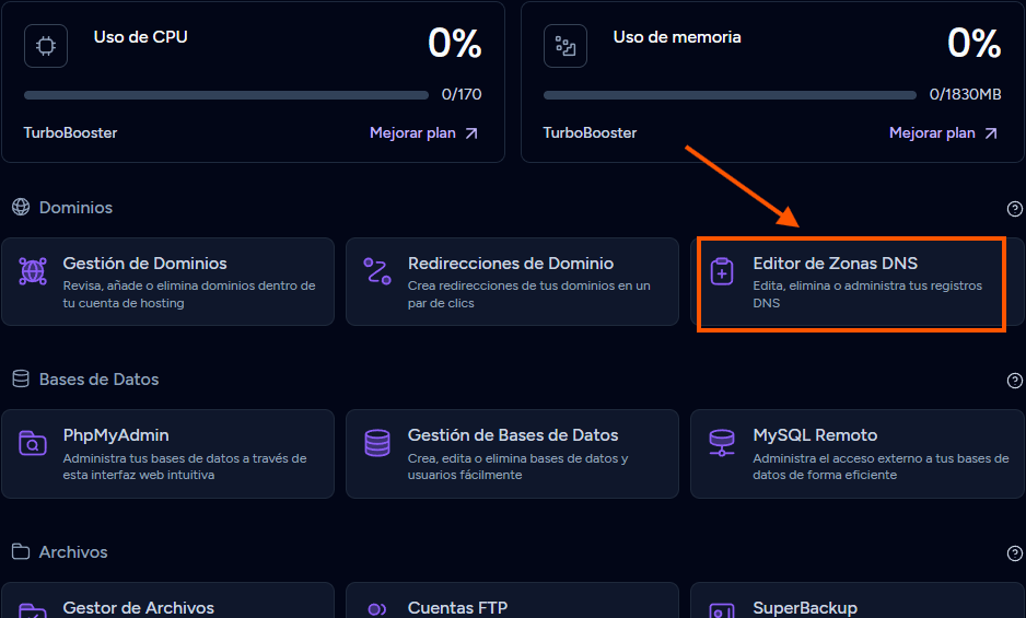 editar registro DNS editar registro DNS