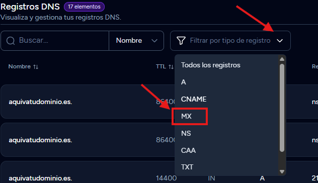 registro MX registro MX